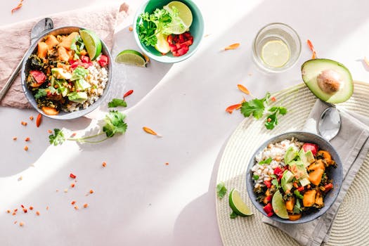 colorful salad with fresh vegetables