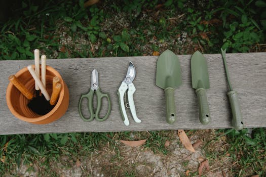 repurposed gardening tools