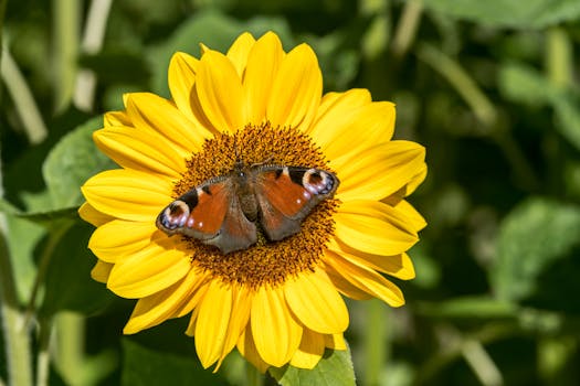 vibrant urban pollinator garden