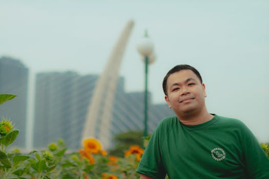 medicinal plants in an urban garden