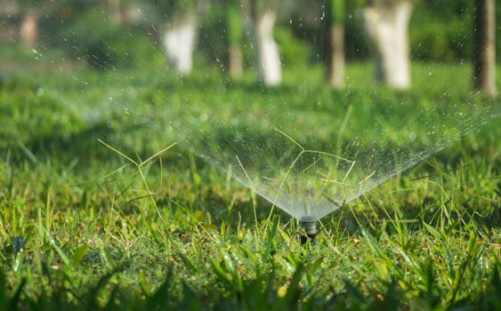 water meter checking soil moisture