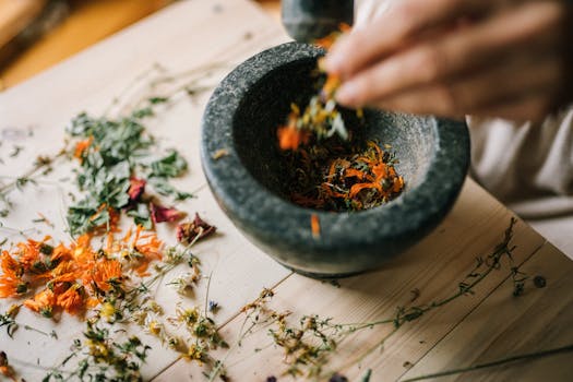 herb garden using kitchen scraps