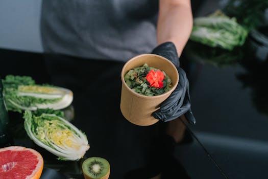 Compost bin with healthy ingredients