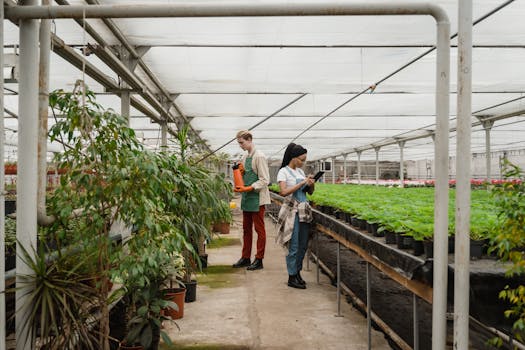 gardeners working together in a community garden